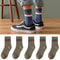 High-Quality Harajuku Retro Mens Striped Socks, Fashionable Casual Long Socks for Men, Comfortable Large Size