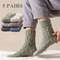 Mens Thick Warm Winter Socks HighQuality Coral Fleece Thermal Cozy Middle Tube Fluffy Sleeping Sock 0