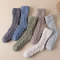 Mens Thick Warm Winter Socks HighQuality Coral Fleece Thermal Cozy Middle Tube Fluffy Sleeping Sock 5