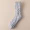 Mens Thick Warm Winter Socks HighQuality Coral Fleece Thermal Cozy Middle Tube Fluffy Sleeping Sock 12