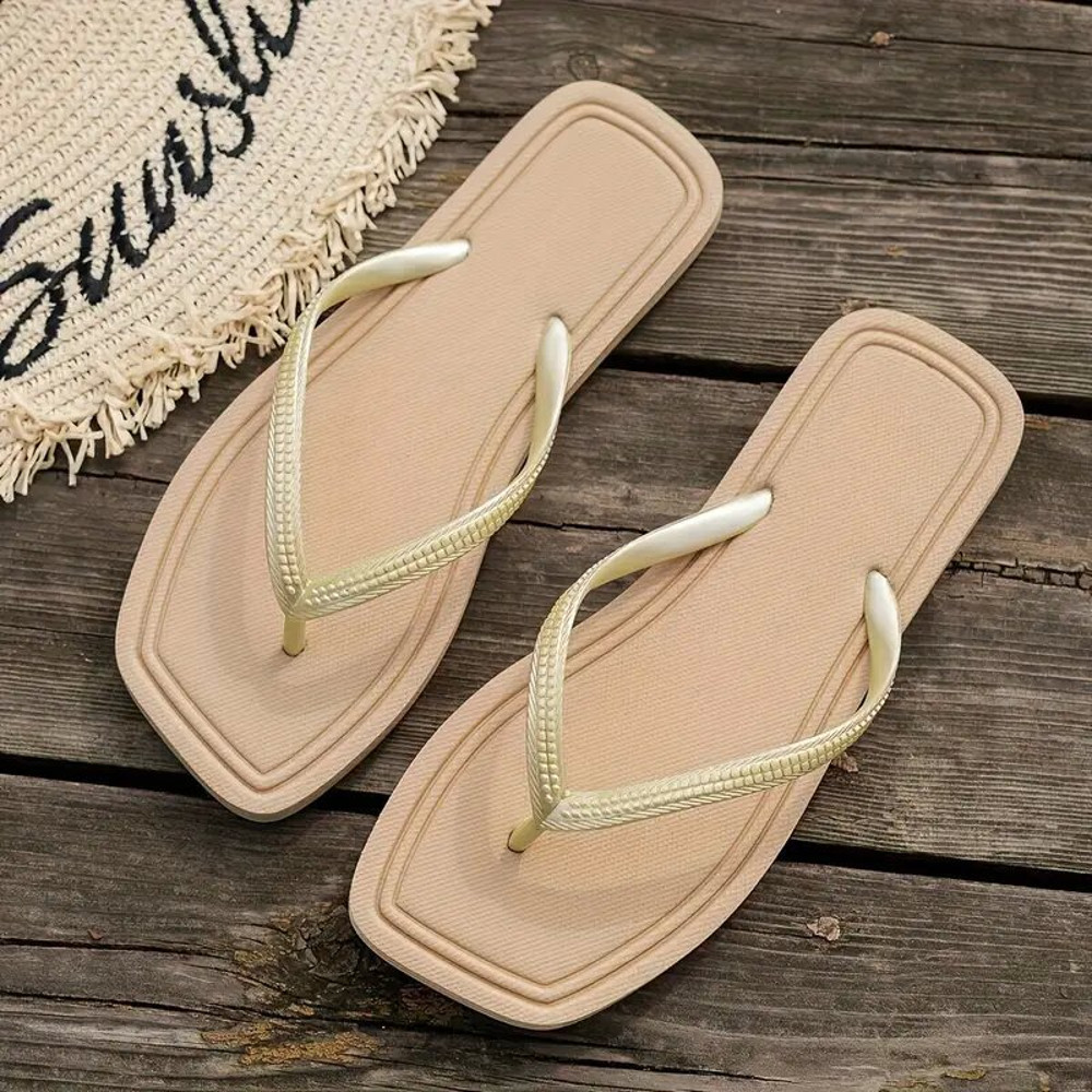 Lightweight Summer Women Flip Flops Casual Simple Design Slippers  Outdoor Garden Shoes For Daily W 6