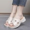 Comfortable Women Shoes Summer Slippers, Fashion Wedge Heels with Thick Sole, Soft Bottom Mother Shoes