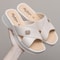 Comfortable Women Shoes Summer Slippers, Fashion Wedge Heels with Thick Sole, Soft Bottom Mother Shoes