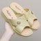 Comfortable Women Shoes Summer Slippers, Fashion Wedge Heels with Thick Sole, Soft Bottom Mother Shoes
