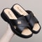 Comfortable Women Shoes Summer Slippers, Fashion Wedge Heels with Thick Sole, Soft Bottom Mother Shoes