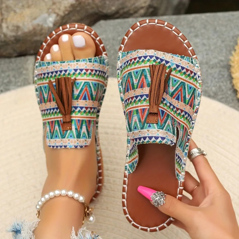 Summer Fashion Womens Casual Beach Luxury Sandals, Comfortable Open Toe Outdoor Flat Shoes