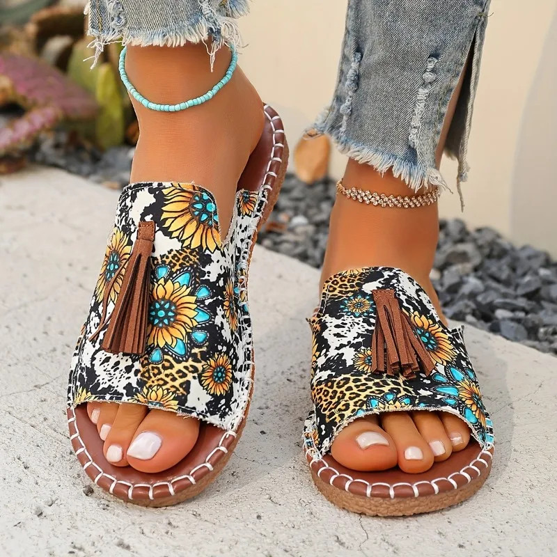 Summer Fashion Womens Casual Beach Luxury Sandals, Comfortable Open Toe Outdoor Flat Shoes