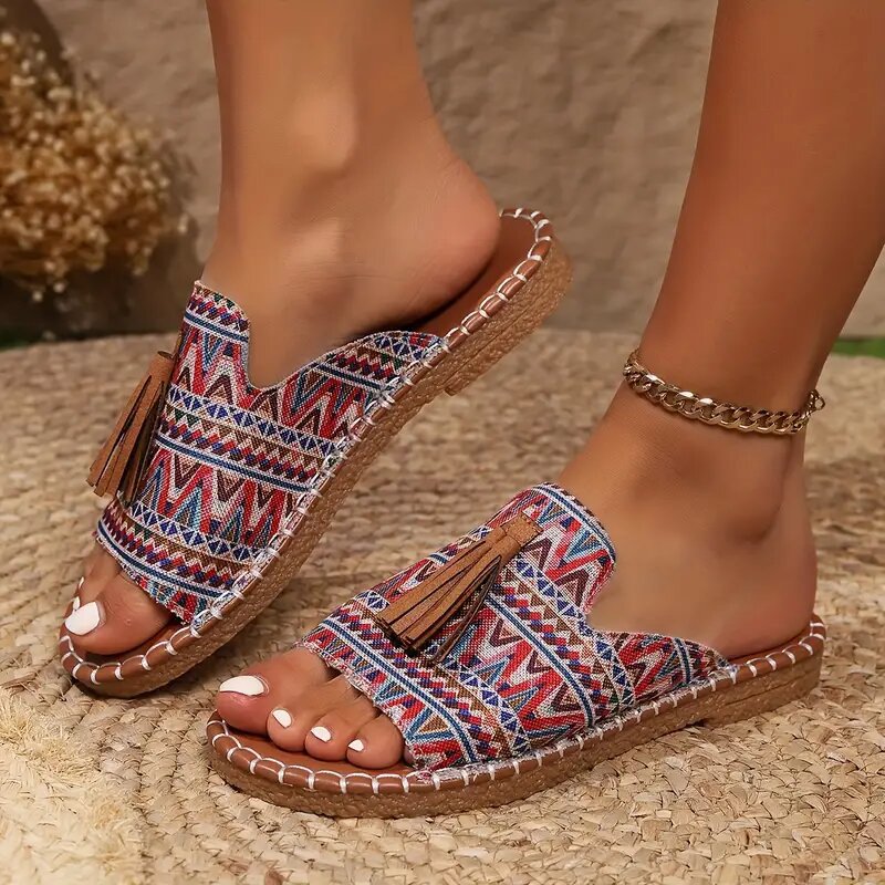 Summer Fashion Womens Casual Beach Luxury Sandals, Comfortable Open Toe Outdoor Flat Shoes