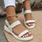 Lightweight Elastic Wedge Sandals Womens SlipOn Comfortable Summer Shoes 5