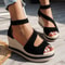 Open Toe Platform Wedge Sandals For Women Casual Zipper Fish Mouth Shoes Lightweight Non Slip Desig 1