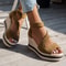 Open Toe Platform Wedge Sandals For Women Casual Zipper Fish Mouth Shoes Lightweight Non Slip Desig 5