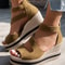 Open Toe Platform Wedge Sandals For Women Casual Zipper Fish Mouth Shoes Lightweight Non Slip Desig 2