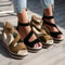 Open Toe Platform Wedge Sandals For Women Casual Zipper Fish Mouth Shoes Lightweight Non Slip Desig 0