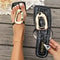 Luxury Women Flat Sandals Metal Decorate Fashion Slippers Summer Beach Slides Outdoor Female Flip F 7