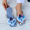 Summer Women Slippers, Fashionable Floral Slides, Elegant Outdoor Designer Sandals for Women