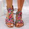 Summer Designer Women Random Rome Sandals, Casual Lightweight Flats, Stylish Open Toe Beach Shoes for Women