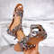 Summer Designer Women Random Rome Sandals, Casual Lightweight Flats, Stylish Open Toe Beach Shoes for Women