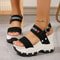 Chunky High Heels Sandals For Women Fashion Platform Wedges Summer Beach Shoes 0