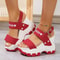 Chunky High Heels Sandals For Women Fashion Platform Wedges Summer Beach Shoes 3