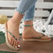 Fashion Flat Women Slippers, Summer Faux Grass Sandals, Beach Casual Slides, Woven Flip Flops