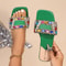 Casual Women Rhinestone Slippers Fairy Style Summer Home Sandals Flat Fashion Slides Versatile Desi 4