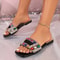Casual Women Rhinestone Slippers Fairy Style Summer Home Sandals Flat Fashion Slides Versatile Desi 5