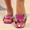Casual Women Rhinestone Slippers Fairy Style Summer Home Sandals Flat Fashion Slides Versatile Desi 6