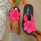 Lightweight Women Slippers, Non-Slip Home Sandals, Cool Indoor Outdoor Flat Slides, Casual Ladies Flip Flops