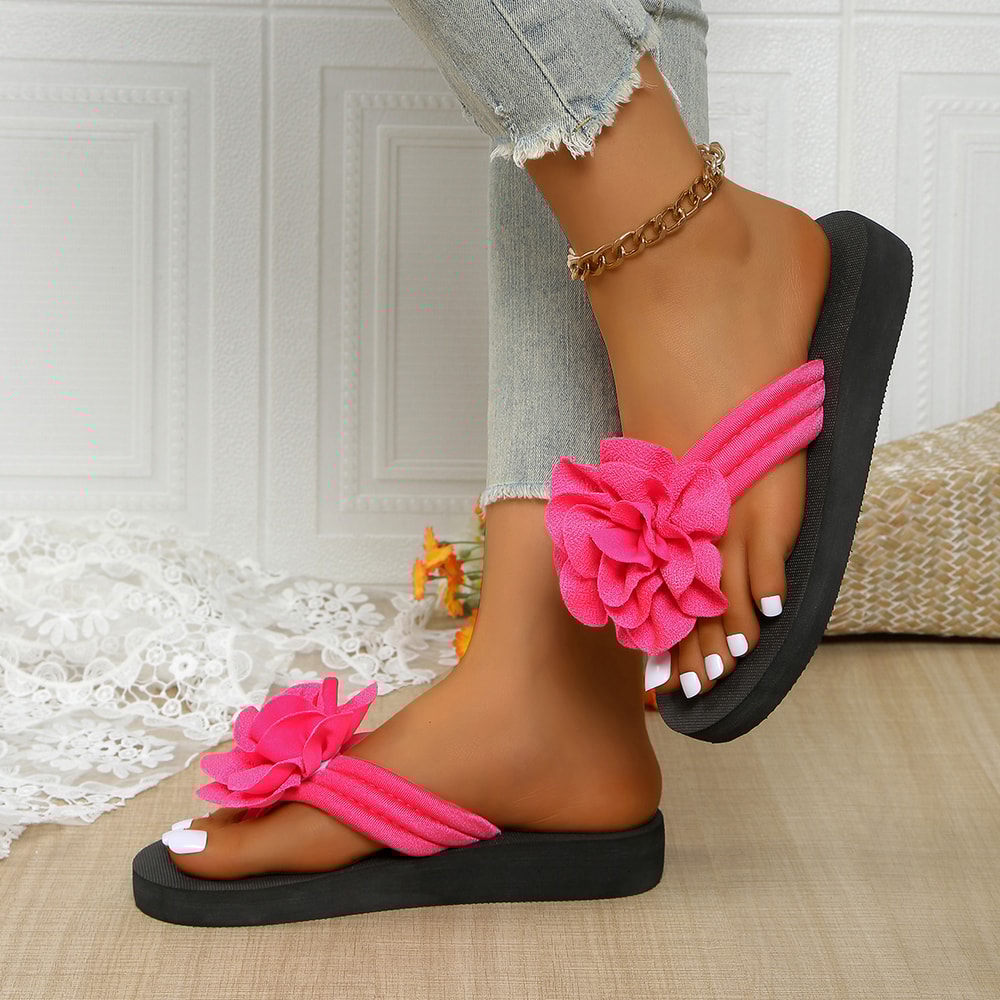 Lightweight Women Slippers, Non-Slip Home Sandals, Cool Indoor Outdoor Flat Slides, Casual Ladies Flip Flops