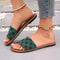 Summer Women Slippers, Non-Slip Flat Sandals, Casual Open Toe Slides, Comfortable Daily Beach Shoes
