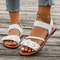 Fashion Flower Wedge Sandals for Women, Summer Casual Sandals, Solid Color Breathable Beach Shoes, Stylish Women Sandals