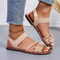 Fashion Flower Wedge Sandals for Women, Summer Casual Sandals, Solid Color Breathable Beach Shoes, Stylish Women Sandals