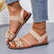 Fashion Flower Wedge Sandals for Women, Summer Casual Sandals, Solid Color Breathable Beach Shoes, Stylish Women Sandals