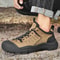 Mens Outdoor Autumn Soft Bottom Waterproof Anti Slip Mountaineering Fashion Sports Leisure Shoes 2