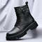 High Quality Mens Chelsea Boots Luxury Leather English Style Thick Sole Famous Brand Casual Shoes 5