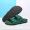 Summer Beach Slip On Flats Casual Cork Slippers Double Buckle Clogs Nonslip Soft Sole Shoes For Men 1