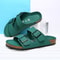 Summer Beach Slip On Flats Casual Cork Slippers Double Buckle Clogs Nonslip Soft Sole Shoes For Men 8
