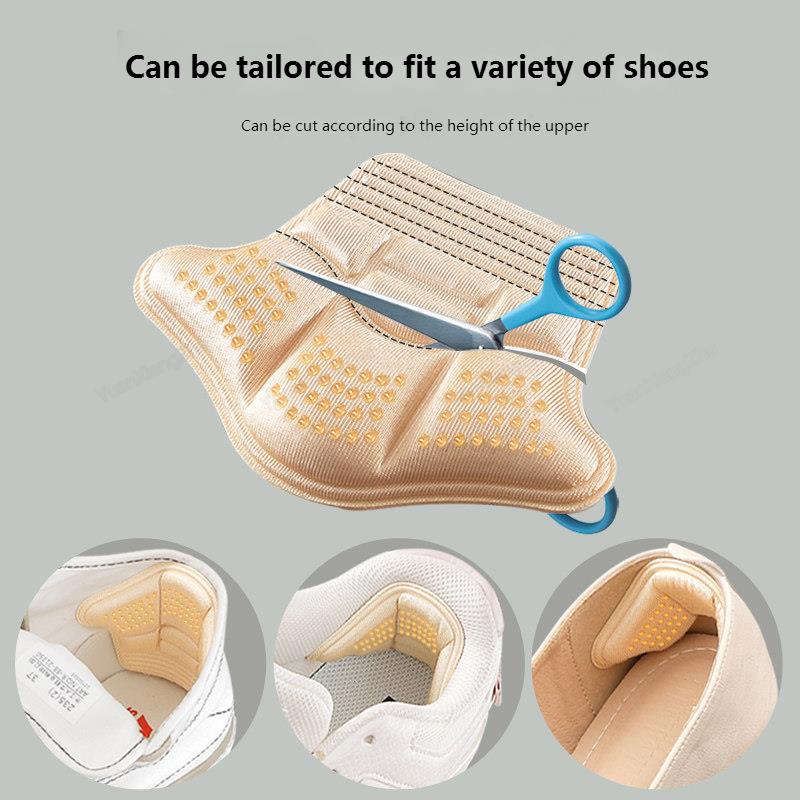 High Heel Cushion Inserts Heel Stickers Antiwear Feet Pads Sneaker Shrinking Insoles Heel Protector 4