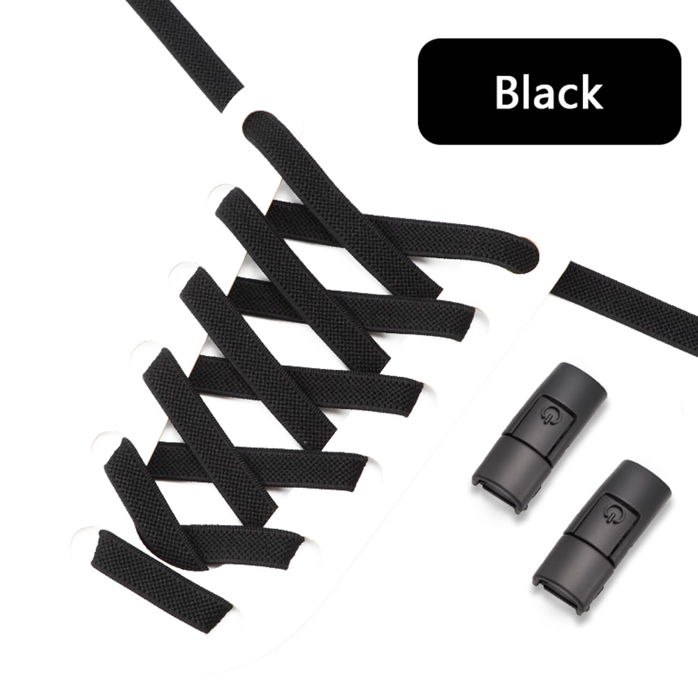 No Tie Elastic Shoelaces Press Lock Shoelace Colorful Sneakers Laces Tieless Shoe Laces One Size Ad 8