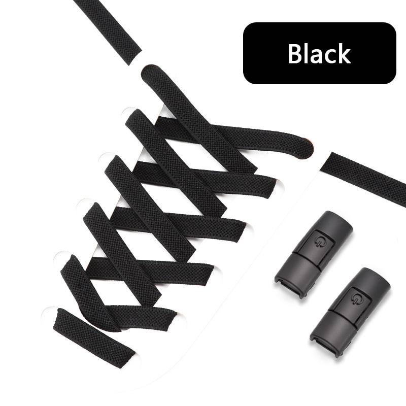 No Tie Elastic Shoelaces Press Lock Shoelace Colorful Sneakers Laces Tieless Shoe Laces One Size Ad 8