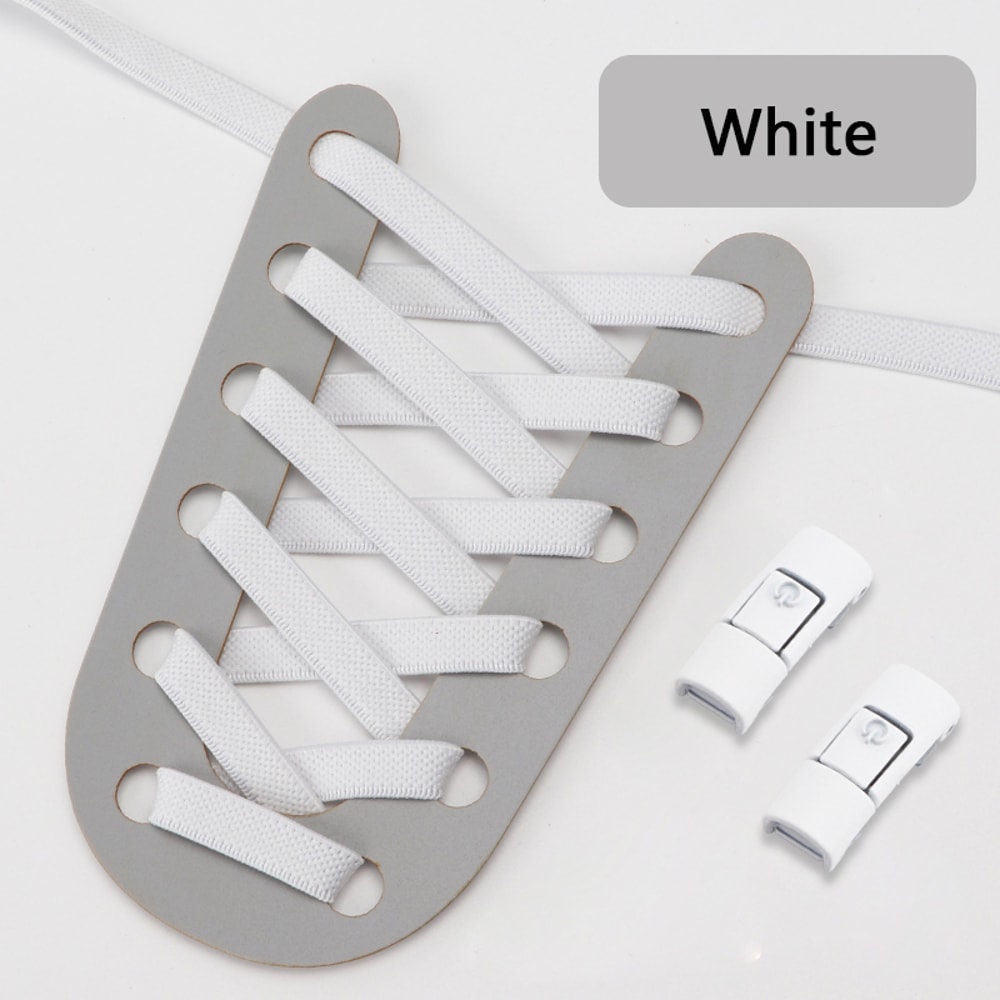 No Tie Elastic Shoelaces Press Lock Shoelace Colorful Sneakers Laces Tieless Shoe Laces One Size Ad 11