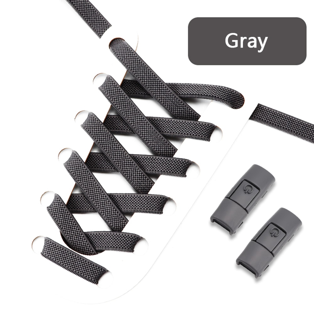 No Tie Elastic Shoelaces Press Lock Shoelace Colorful Sneakers Laces Tieless Shoe Laces One Size Ad 24