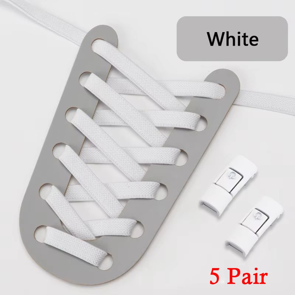 No Tie Elastic Shoelaces Press Lock Shoelace Colorful Sneakers Laces Tieless Shoe Laces One Size Ad 30