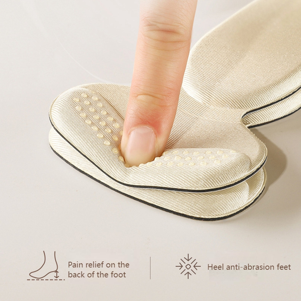Heel Protector T Shape Sponge Shoe Cushion, High Heel Inserts, Heel Pads, Shoe Adjuster for Women, Comfortable Insoles