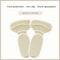 Heel Protector T Shape Sponge Shoe Cushion, High Heel Inserts, Heel Pads, Shoe Adjuster for Women, Comfortable Insoles
