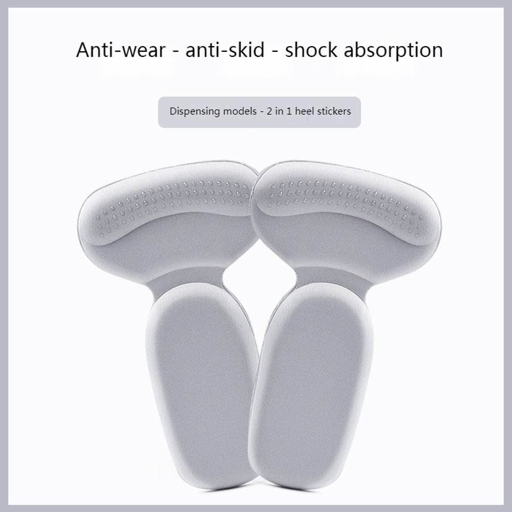Heel Protector T Shape Sponge Shoe Cushion, High Heel Inserts, Heel Pads, Shoe Adjuster for Women, Comfortable Insoles