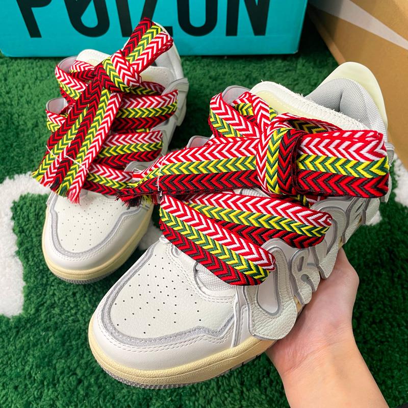 Luxury Wavy Bread Shoe Laces Flat Shoelaces For Sneakers Trend Rope Strings For Stylish Shoes 1