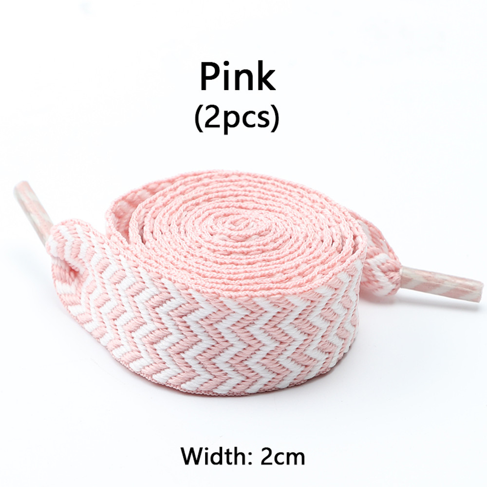 Luxury Wavy Bread Shoe Laces Flat Shoelaces For Sneakers Trend Rope Strings For Stylish Shoes 10