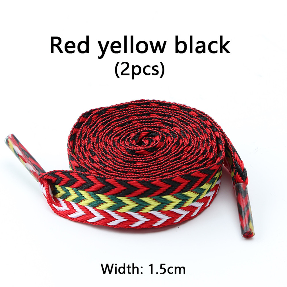 Luxury Wavy Bread Shoe Laces Flat Shoelaces For Sneakers Trend Rope Strings For Stylish Shoes 15