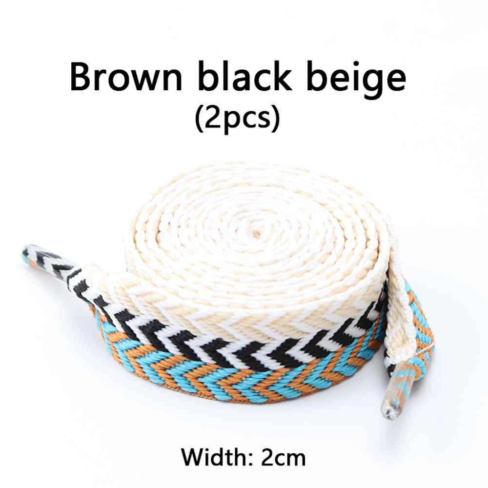 Luxury Wavy Bread Shoe Laces Flat Shoelaces For Sneakers Trend Rope Strings For Stylish Shoes 18